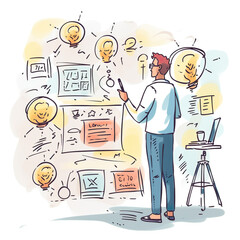 "Creative Ideas on a Whiteboard: Inspiring Concepts and Concepts for Success