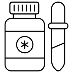 A unique design icon of dropper