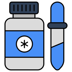 A unique design icon of dropper