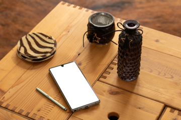 Smartphone Mock up / Smartphone isolated with white screen / Smartphone vector with blank screen isolated / Isolated Smartphone / Smartphone / Isolated Phone with Decor / Isolated Screen / PNG