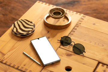 Smartphone Mock up / Smartphone isolated with white screen / Smartphone vector with blank screen isolated / Isolated Smartphone / Smartphone / Isolated Phone with Decor / Isolated Screen / PNG