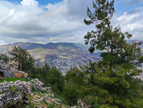 Mountain landscape in Turkish Alanya