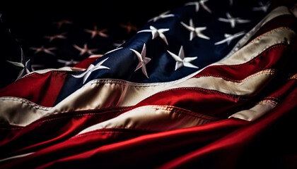 Freedom and pride ripple through American patriotism generated by AI