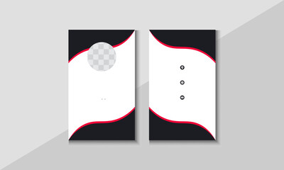 Minimalistic modern and creative id card design template. Office employee Id card.