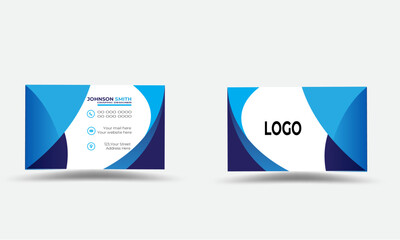 Creative and Clean odern  Vector  double sided Corporate Business presentation  Visiting card Vector design formal modern Luxury and elegant style minimalist stylish double sided business card design 