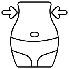 Premium download icon of slim waist