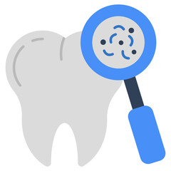 Premium download icon of search tooth