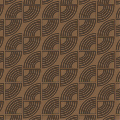 Pattern abstract lines brown decoration template design style vector