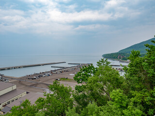 ピラオロ展望台から見たサロマ湖（北海道常呂郡佐呂間町）