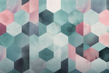 Hexagon shapes arranged in pleasantly for wallpaper, pastel colors HD patterns