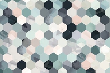 Hexagon shapes arranged in pleasantly for wallpaper, pastel colors HD patterns