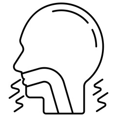 Premium download icon of cough 