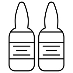 Modern design icon of ampullas