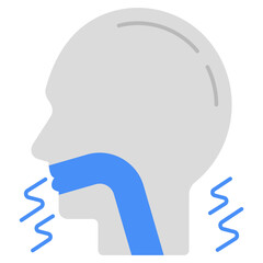 Premium download icon of cough 