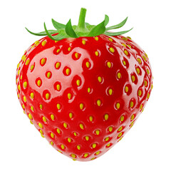 strawberry isolated on white background, full depth of field