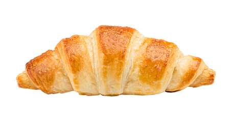 croissant, isolated on white background, full depth of field