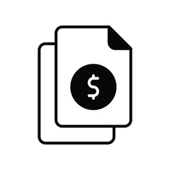 Obraz premium Document icon Stock Illustration.