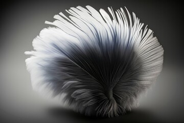 Feather duster made from real ostrich feathers - generative ai