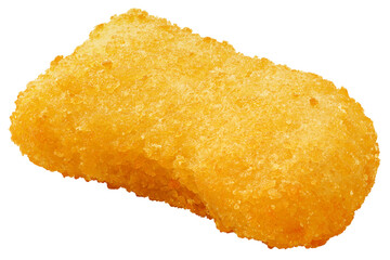 Nugget isolated on white background, full depth of field