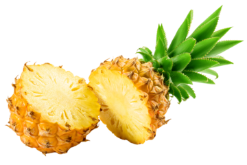 pineapple isolated on white background, full depth of field