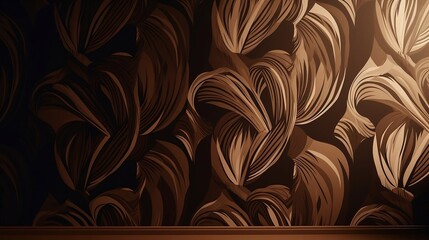 brown background with pattern, generative AI