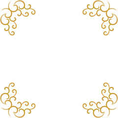 outline and corner frames for invitations