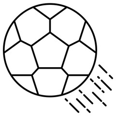 Modern design icon of football