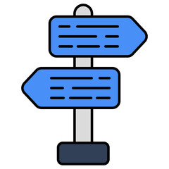 Perfect design icon of roadboard