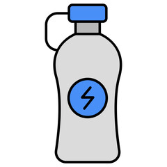 An editable design icon of water bottle