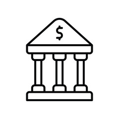 Bank icon Stock Illustration.