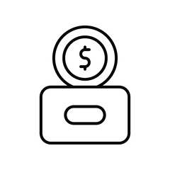 Charity icon Stock Illustration.