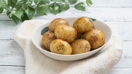 日本の家庭料理｜ジャガイモの煮物・新じゃがの煮っころがし(甘辛煮)　イメージ