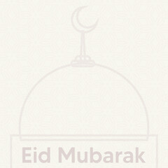 Eid Mubarak Celebration Design Template 