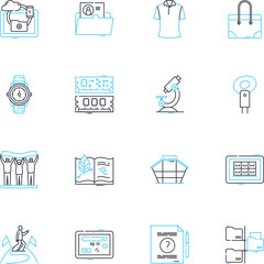 Fototapeta premium Health wellness linear icons set. Fitness, Nutrition, Meditation, Yoga, Sleep, Hydration, Stress line vector and concept signs. Relaxation,Exercise,Mentalhealth outline illustrations