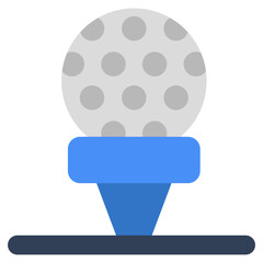 A unique design icon of golf tee