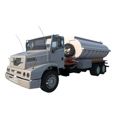 Tanker truck 1- Perspective F view png