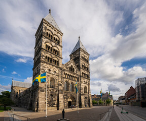 Lund Cathedral built late 11th century is a historic landmark and also one of the oldest stone buildings still in use in Sweden.