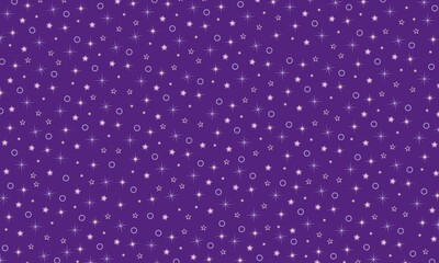 Elegant purple background with beautiful bright sparkles, little stars, circles and particles