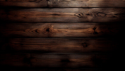 Old wooden background, background surface with a dark wood texture and aged natural, Generative AI