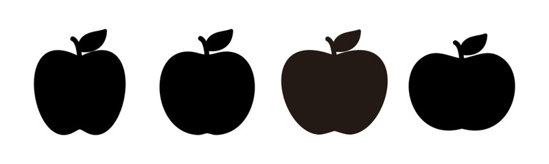 Apple icon vector illustration. Apple sign and symbols for web design.