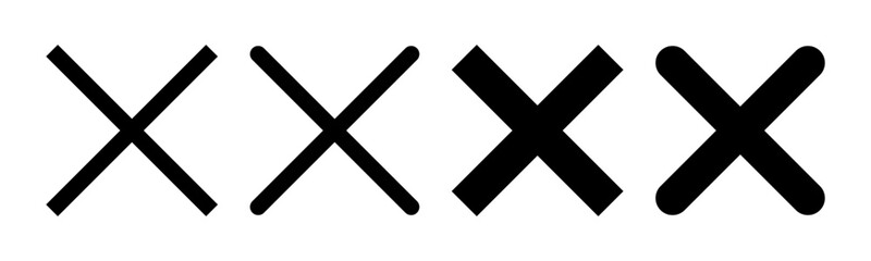 Close icon vector illustration. Delete sign and symbol. cross sign