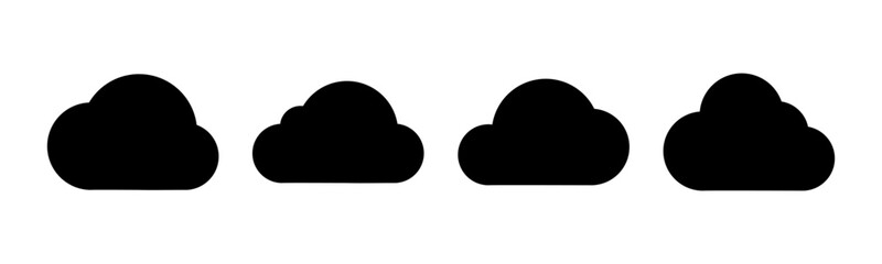 Cloud icon vector illustration. cloud sign and symbol