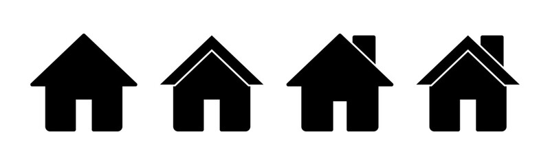 Home icon vector illustration. House sign and symbol