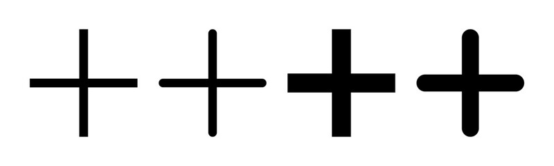 Plus Icon vector illustration. Add plus sign and symbol