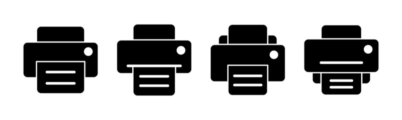 Print icon vector illustration. printer sign and symbol