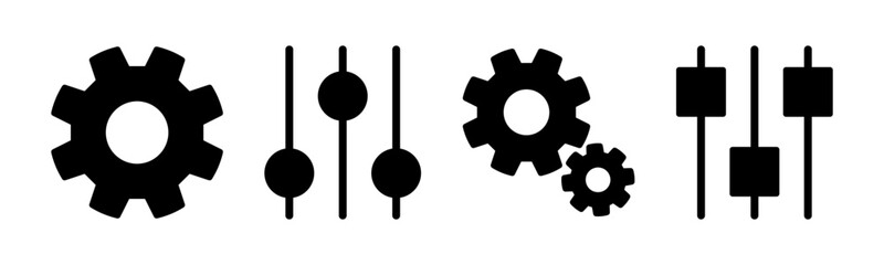 setting Icon vector illustration. Cog settings sign and symbol. Gear Sign