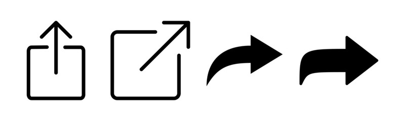 Share icon vector illustration. Sharing sign and symbol