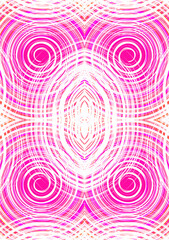 The pink background image uses brushstroke-like lines to create an image. continuous paste used in 