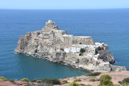 Pe&ntilde;&oacute;n de V&eacute;lez de la Gomera, Spanish exclave on the north coast of Morocco