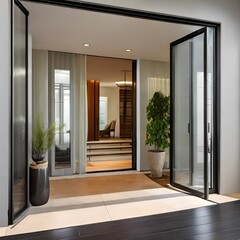 House entry with Glass door204, Generative AI